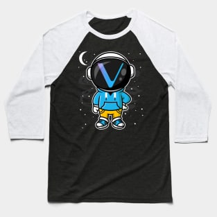 Hiphop Astronaut Vechain Crypto VET Coin To The Moon Token Cryptocurrency Wallet Birthday Gift For Men Women Kids Baseball T-Shirt